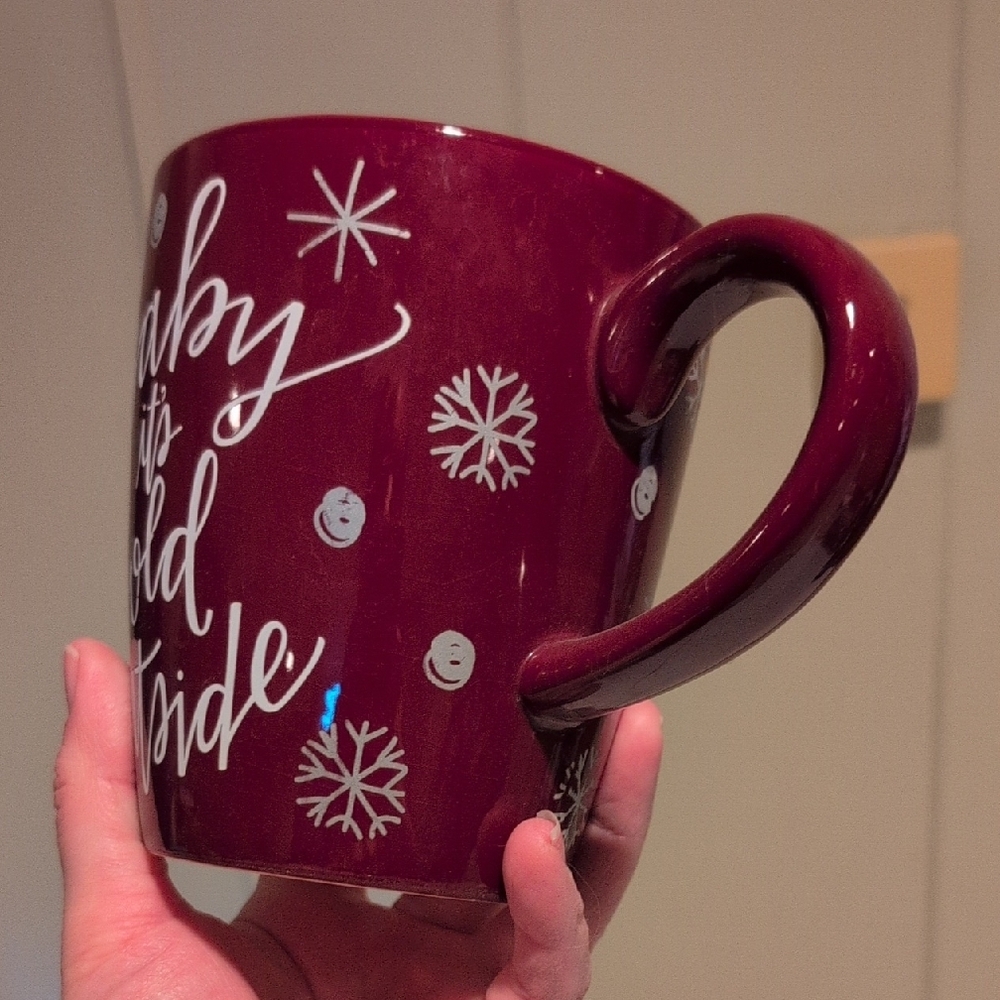 Maroon Mug with White Script - Picture 3 of 9